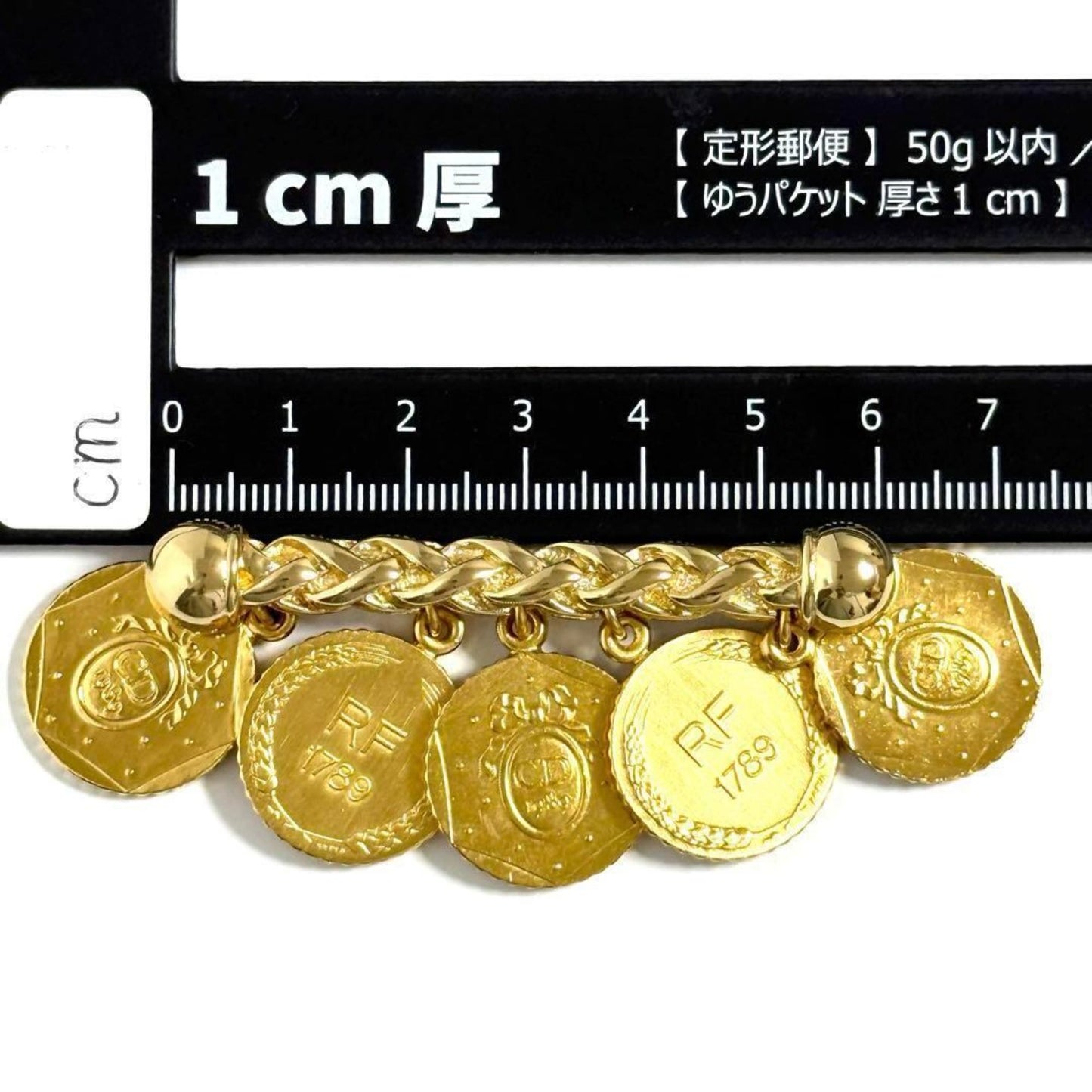 Dior Gold Metal Brooch