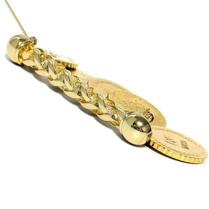Dior Gold Metal Brooch