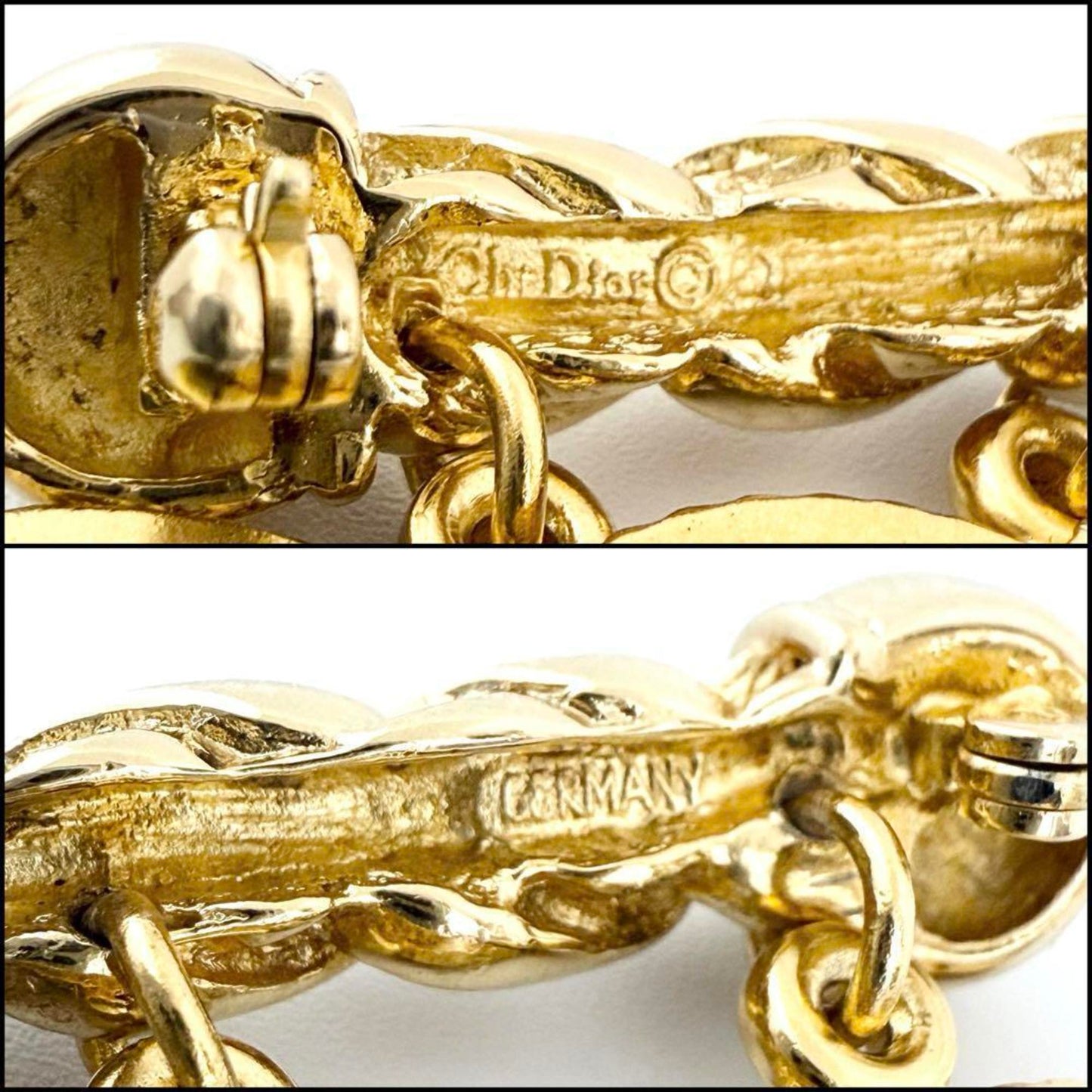 Dior Gold Metal Brooch
