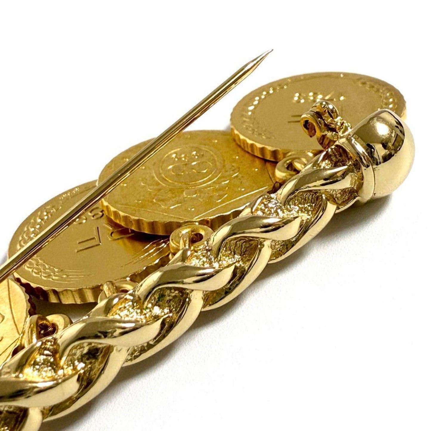 Dior Gold Metal Brooch