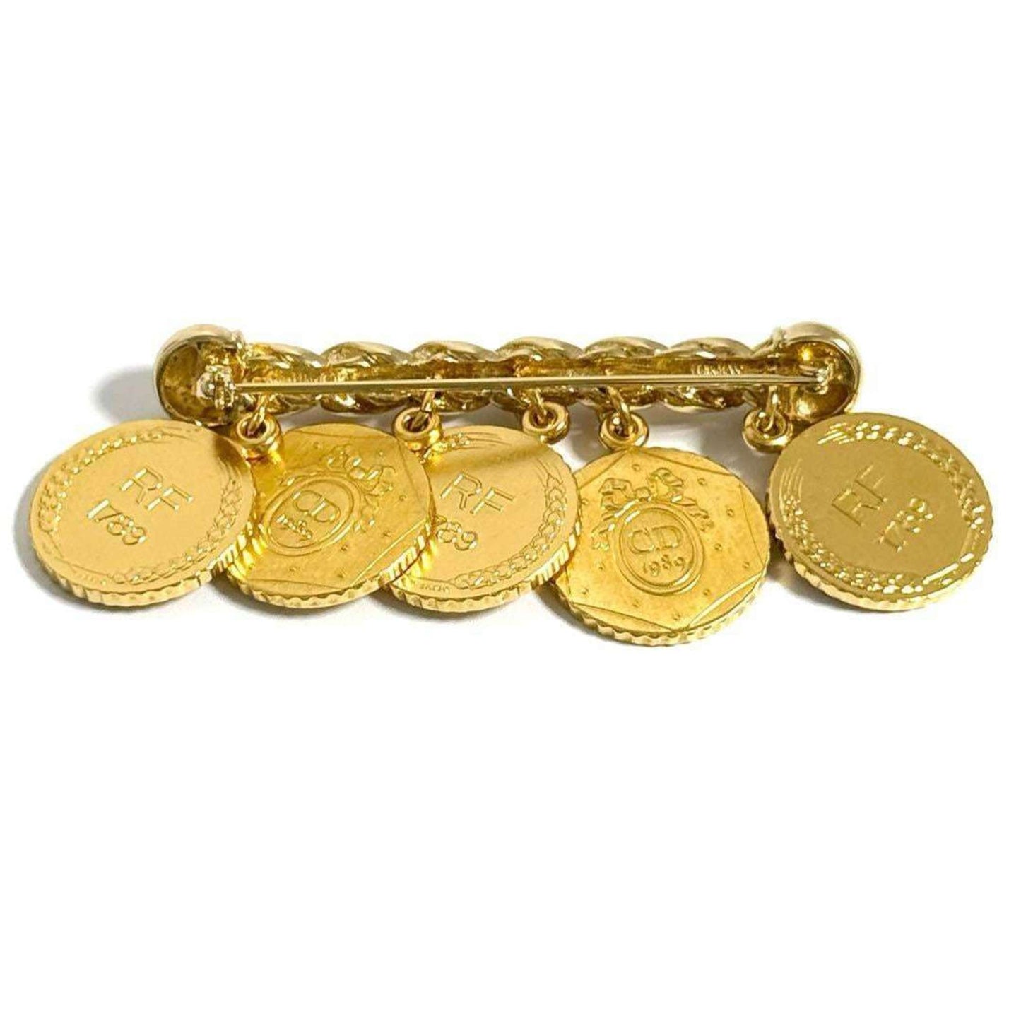 Dior Gold Metal Brooch