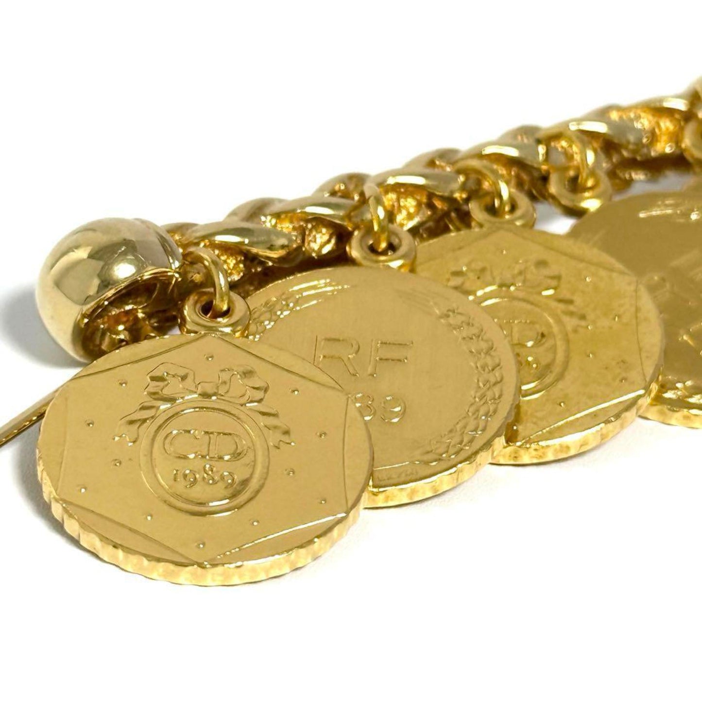 Dior Gold Metal Brooch