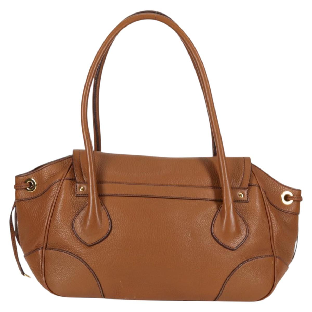 Prada Brown Leather Vitello