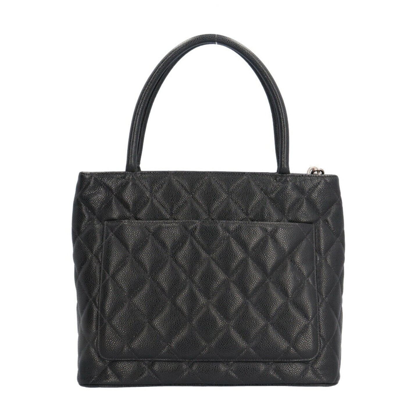 Chanel Black Leather Medaillon