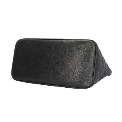 Chanel Black Leather Medaillon