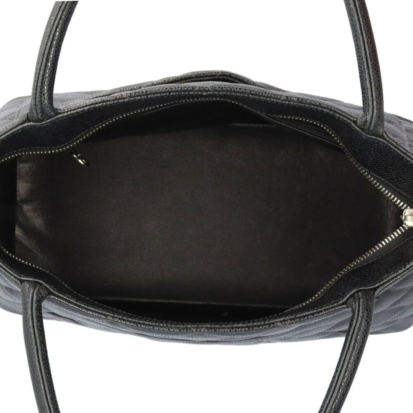 Chanel Black Leather Medaillon