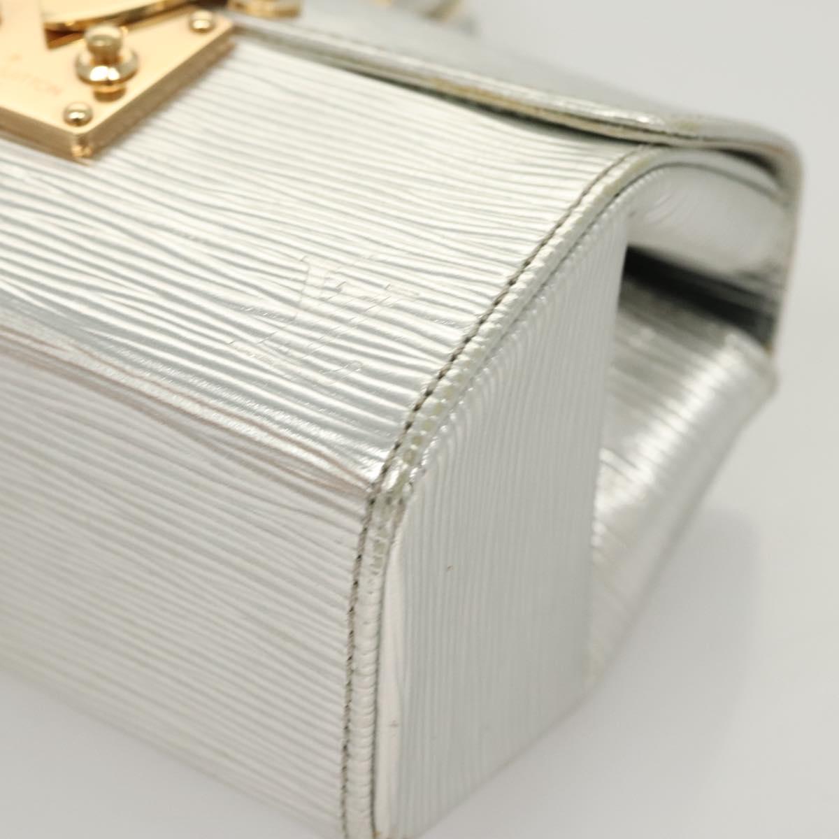 Louis Vuitton Silver Leather Handbag