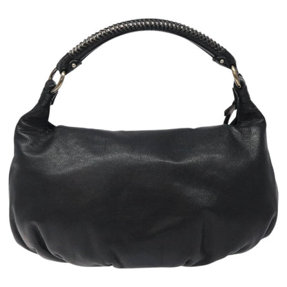 Salvatore Ferragamo Black Leather Gancini