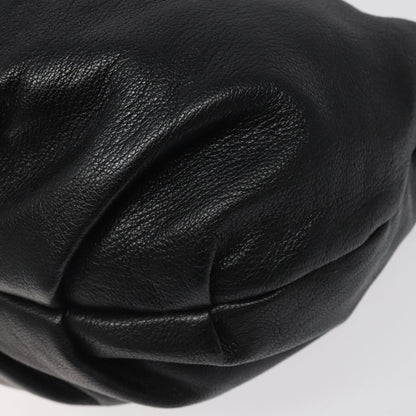 Salvatore Ferragamo Black Leather Gancini