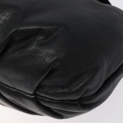 Salvatore Ferragamo Black Leather Gancini