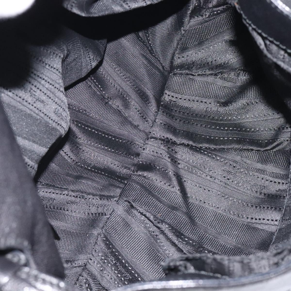 Salvatore Ferragamo Black Leather Gancini
