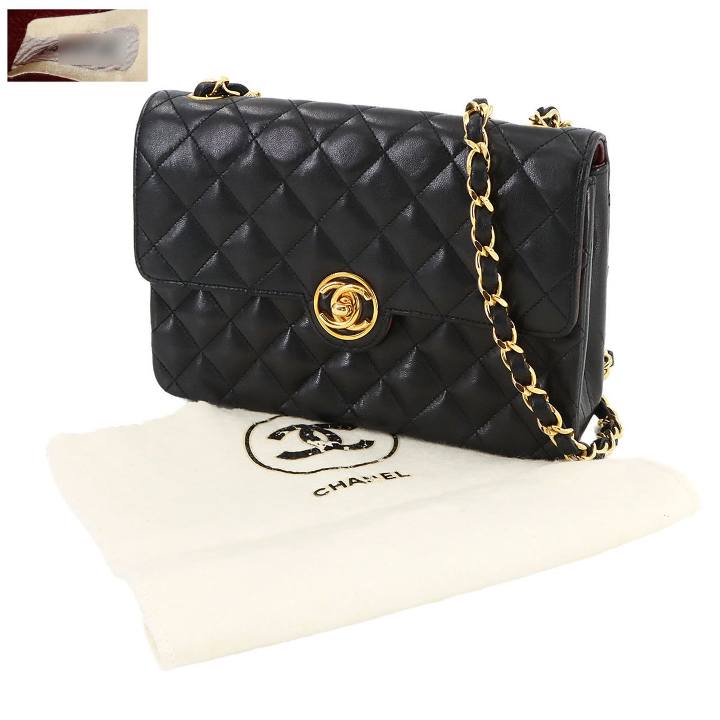 Chanel Black Leather Flap Bag
