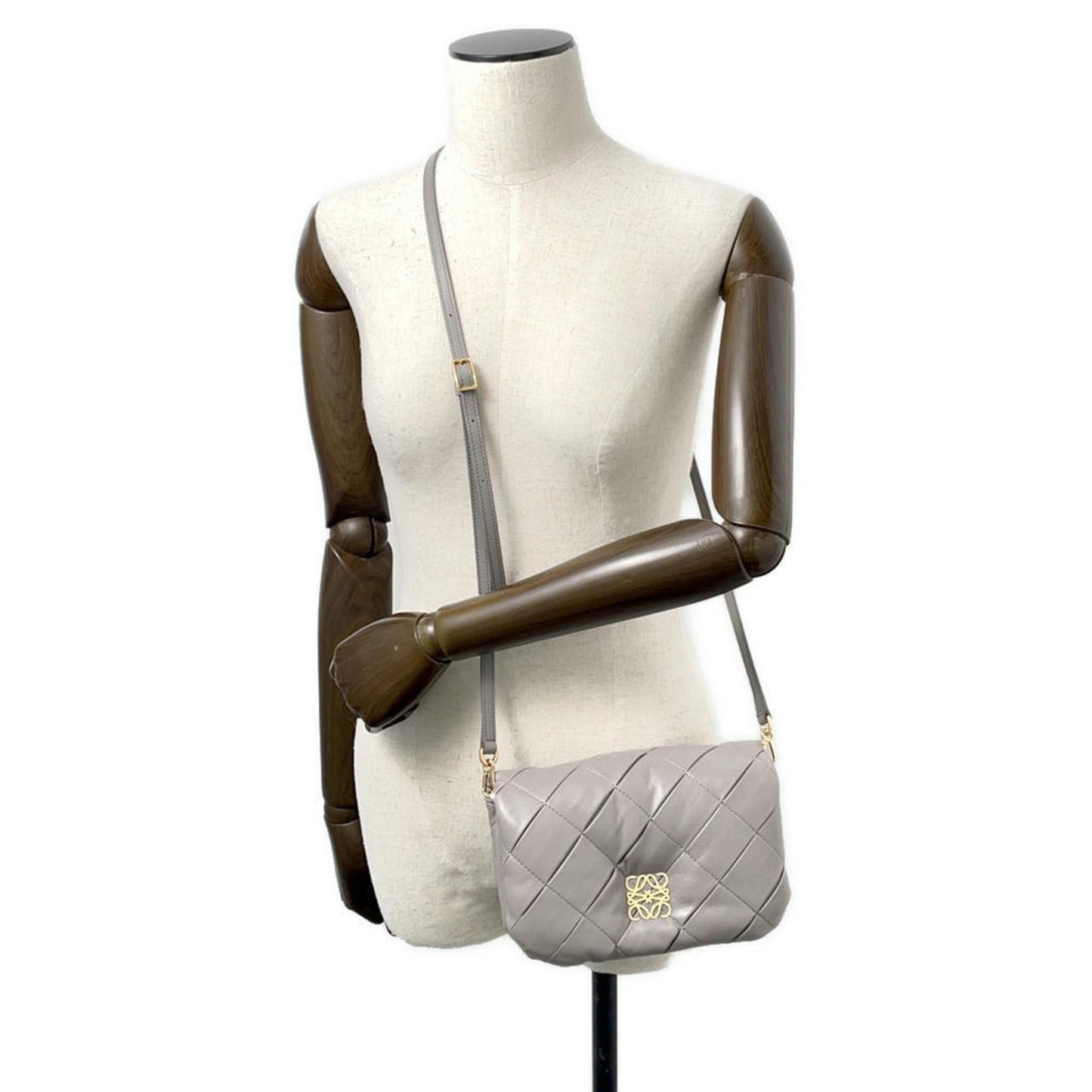 Loewe Gray Leather Goya