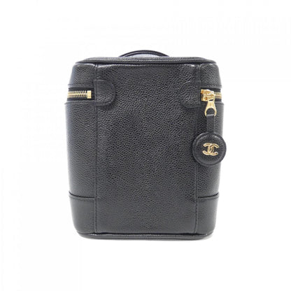 Chanel Black Leather Vanity