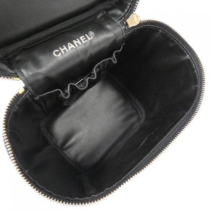 Chanel Black Leather Vanity