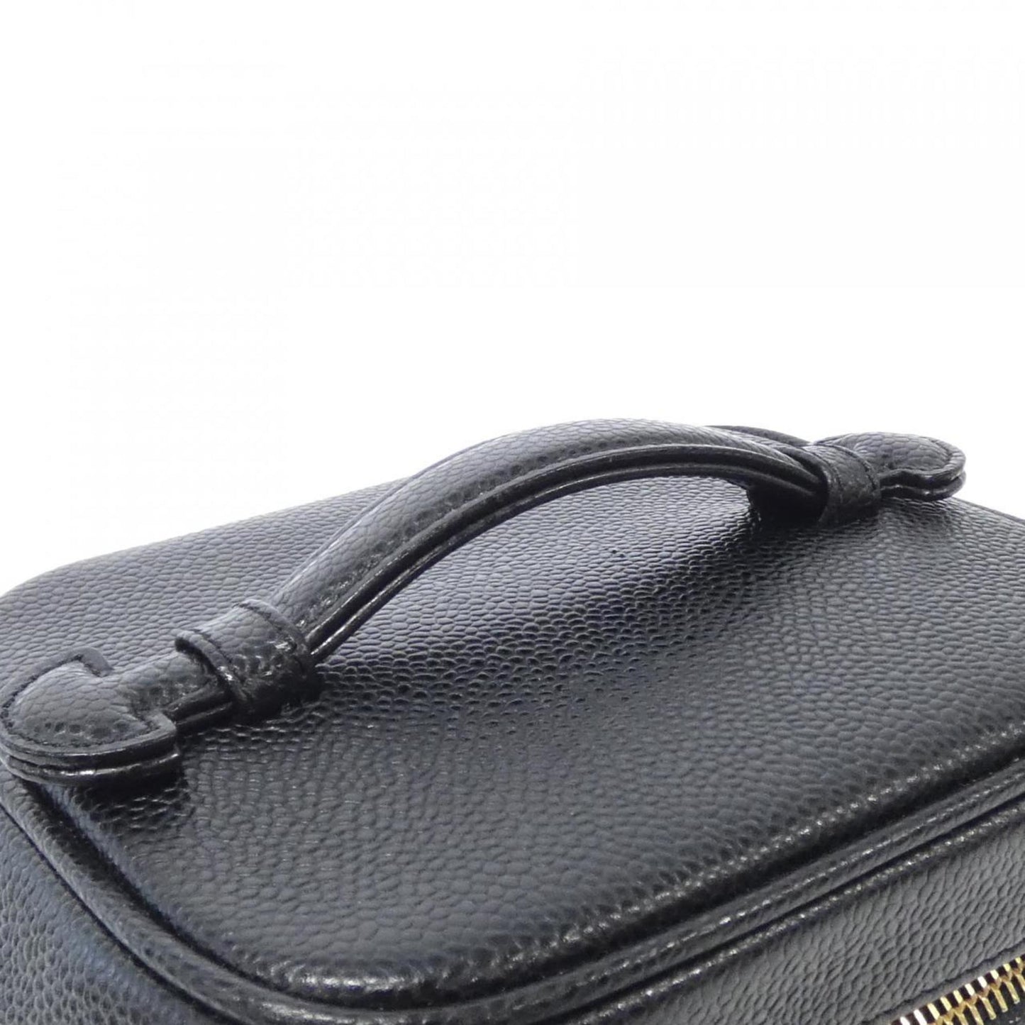 Chanel Black Leather Vanity
