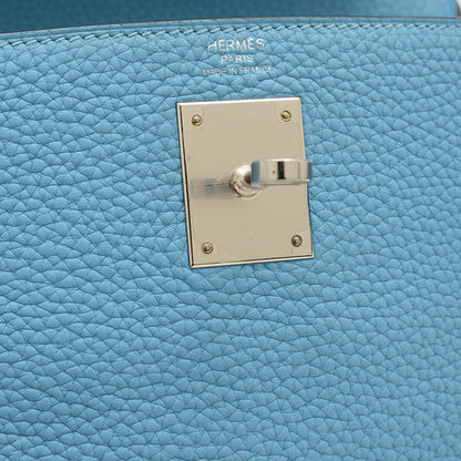 Hermès Blue Leather Kelly 28