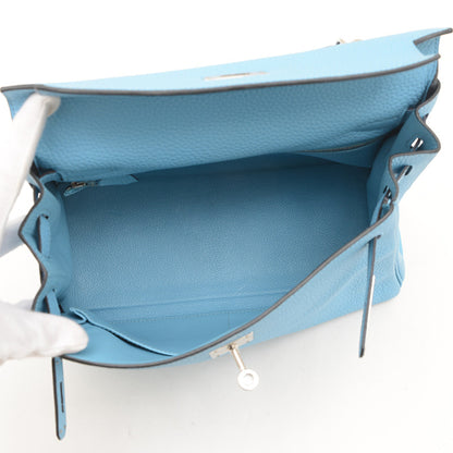 Hermès Blue Leather Kelly 28
