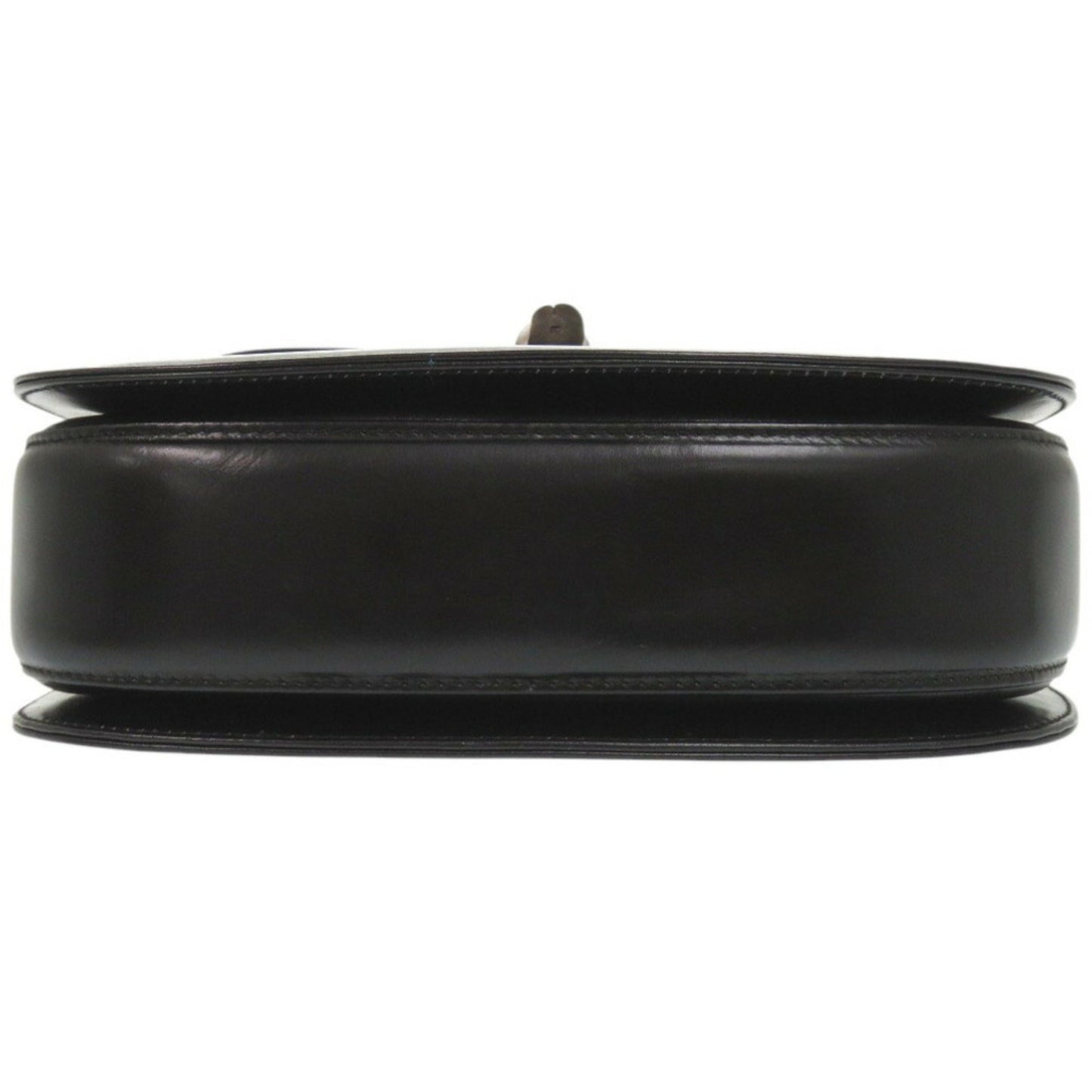 Gucci Black Leather Bamboo