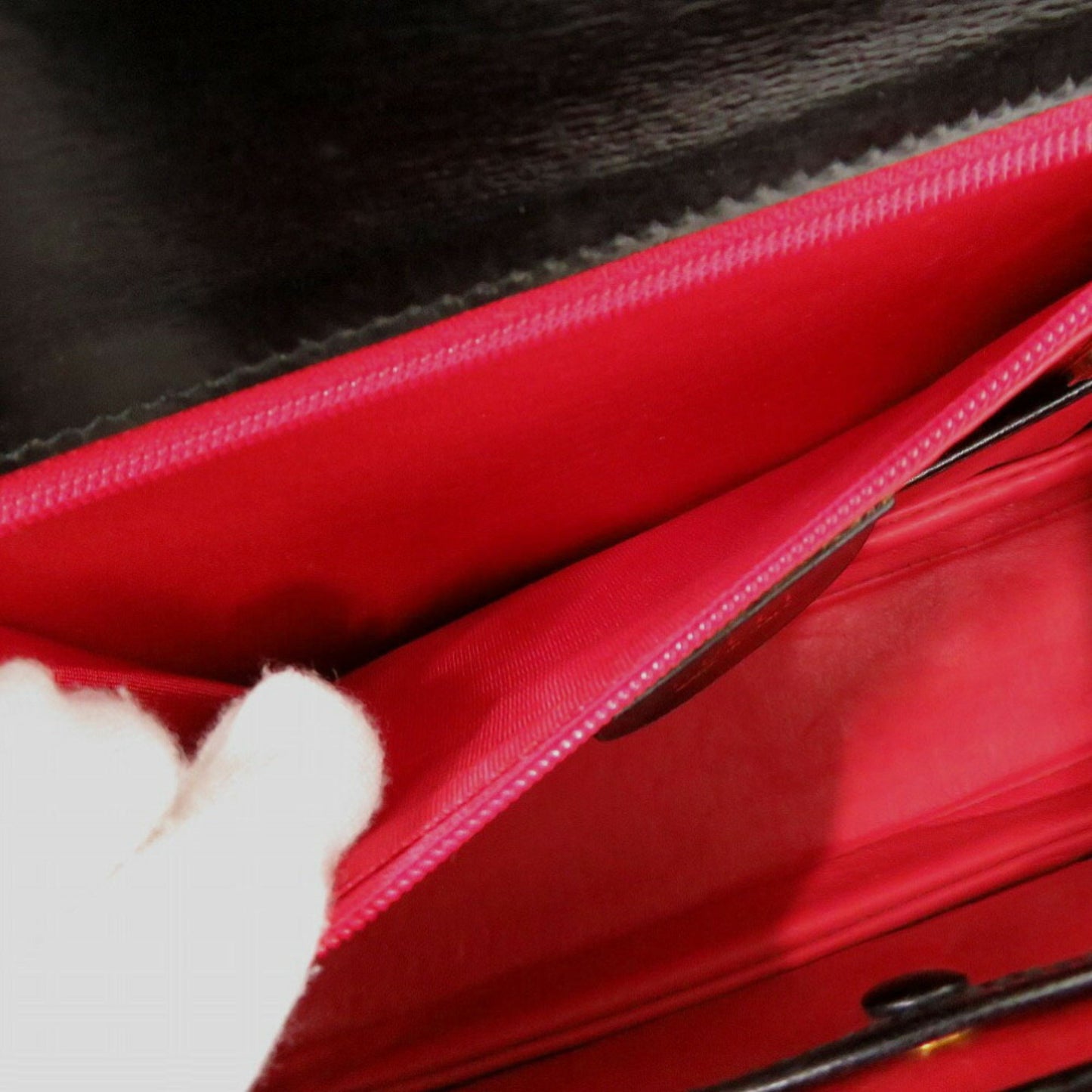 Gucci Black Leather Bamboo