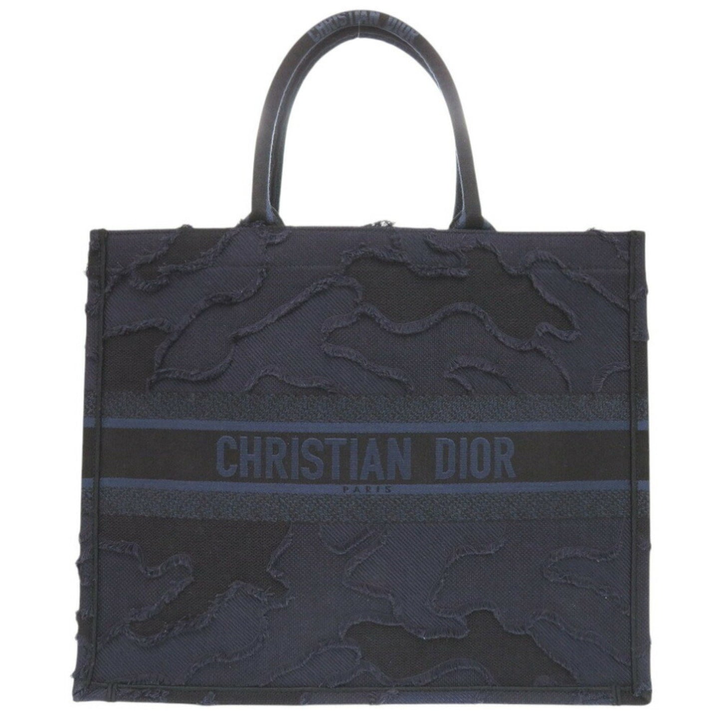 Dior Blue Canvas Book Tote