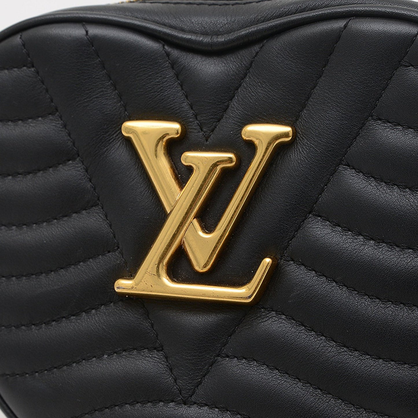 Louis Vuitton Black Leather New Wave