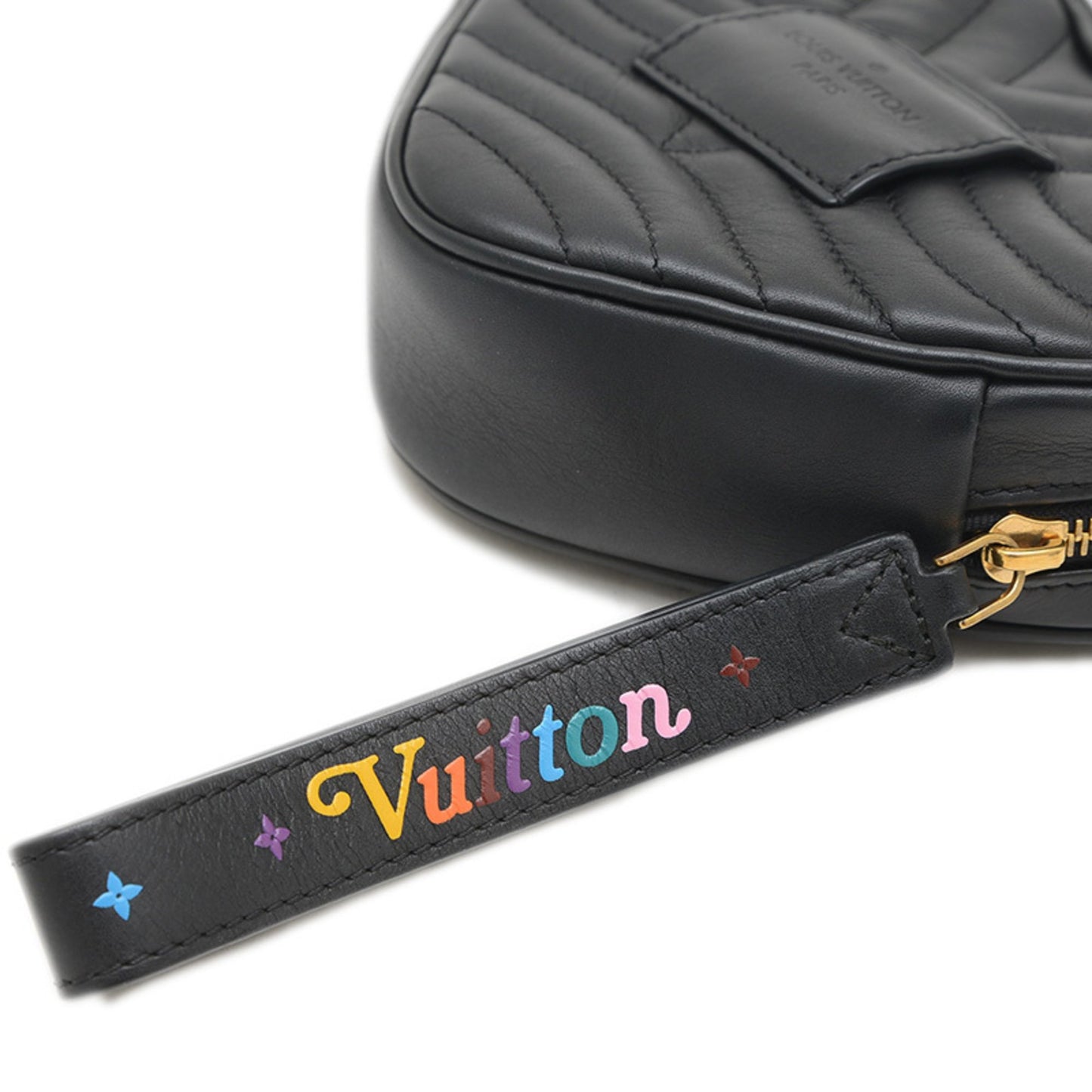 Louis Vuitton Black Leather New Wave