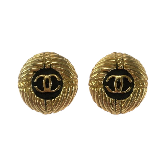 Chanel Gold Gold Plated Coco Mark