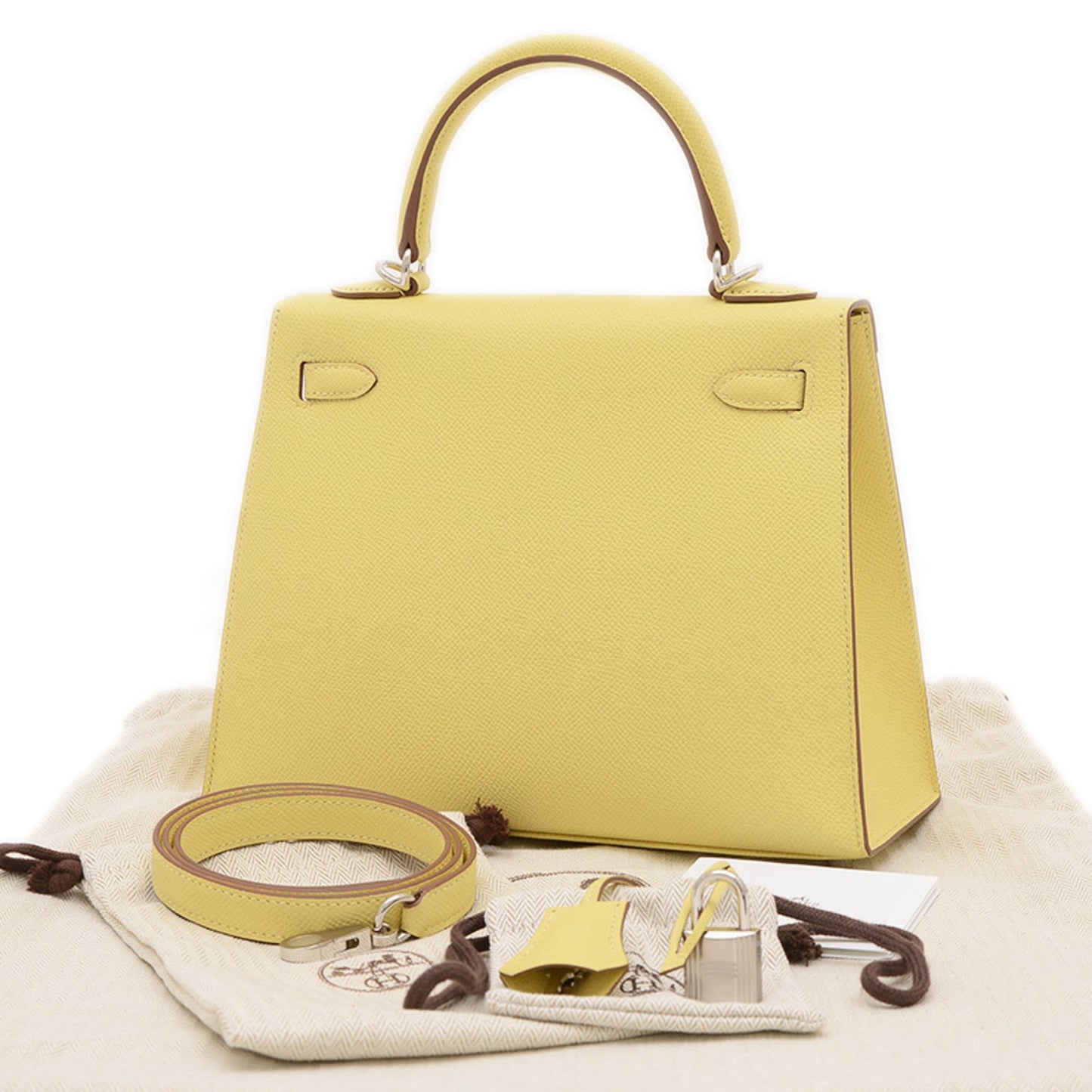 Hermès Yellow Leather Kelly 25