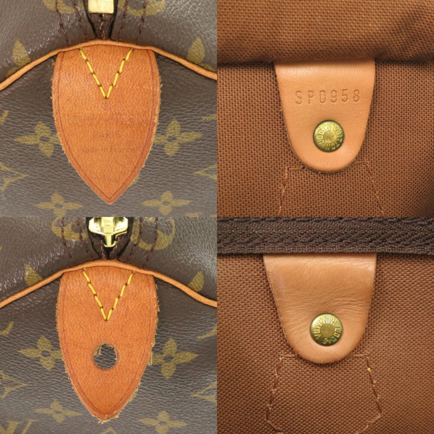 Louis Vuitton Brown Canvas Speedy 35