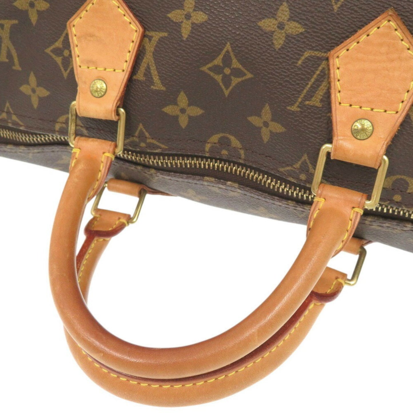 Louis Vuitton Brown Canvas Speedy 35