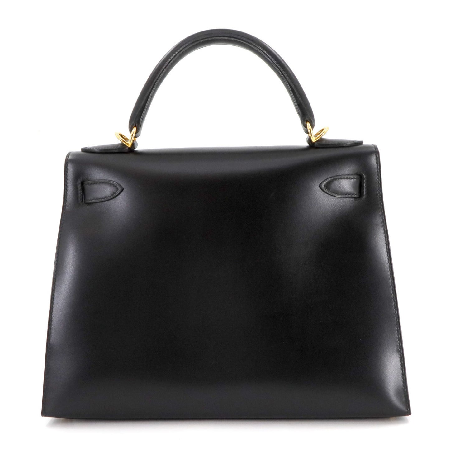 Hermès Black Leather Kelly 28