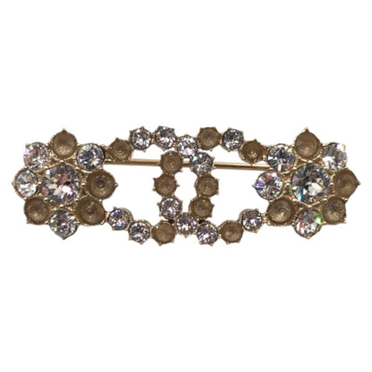 Chanel Black Plastic Brooch