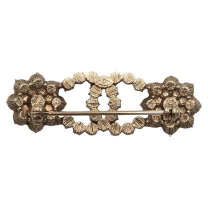 Chanel Silver Metal Coco Mark