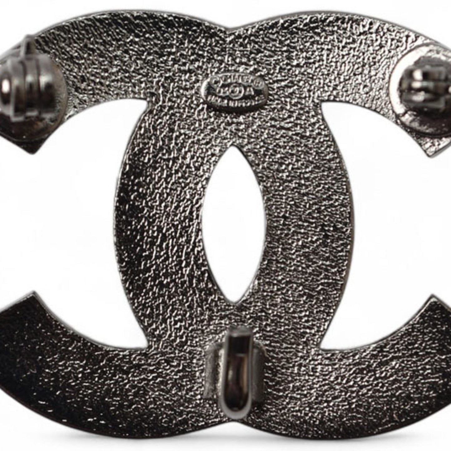 Chanel Black Gold Plated Coco Mark