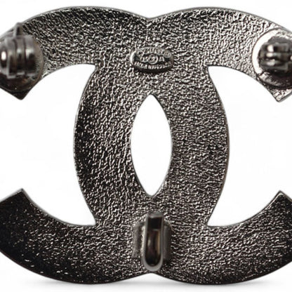 Chanel Black Gold Plated Coco Mark