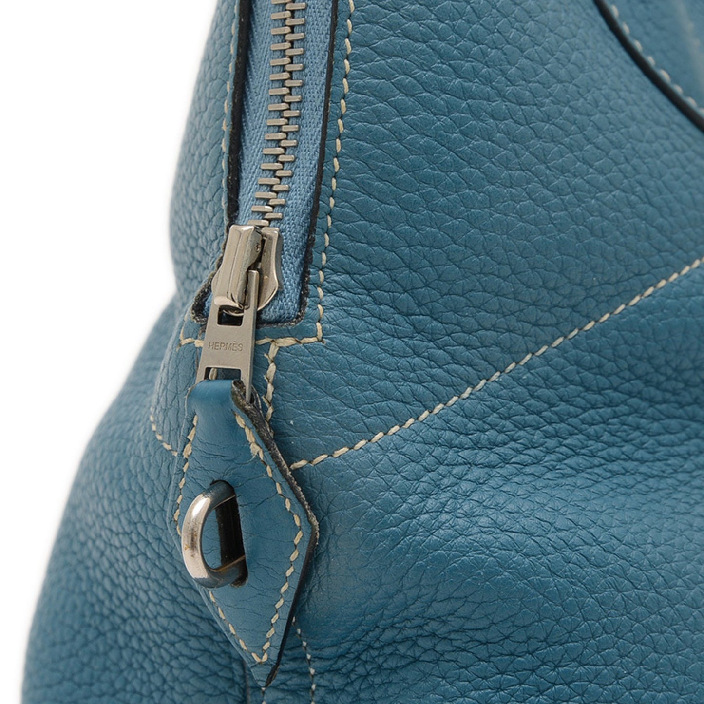 Hermès Blue Leather Bolide