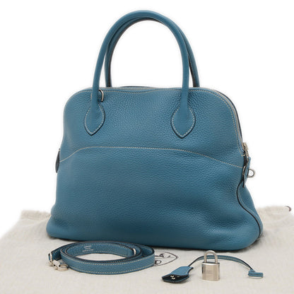 Hermès Blue Leather Bolide