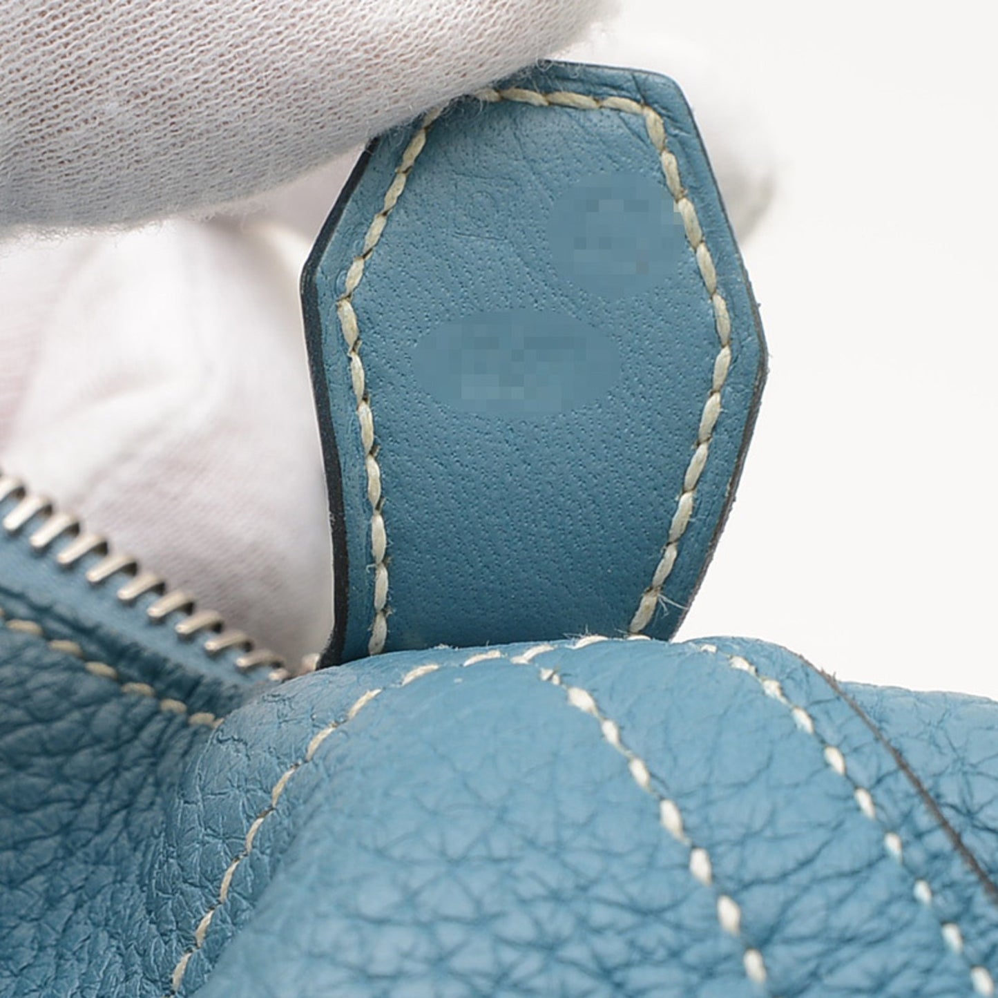 Hermès Blue Leather Bolide