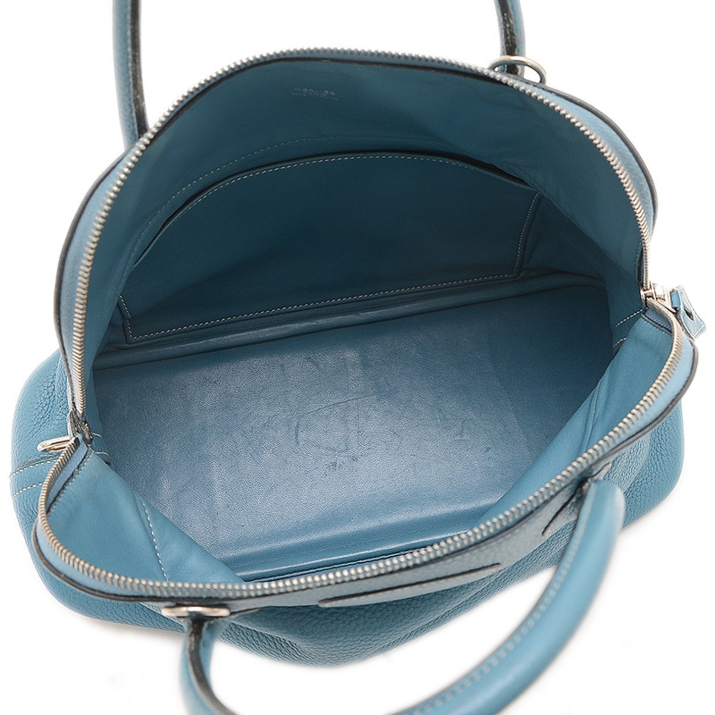 Hermès Blue Leather Bolide
