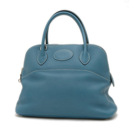 Hermès Blue Leather Bolide