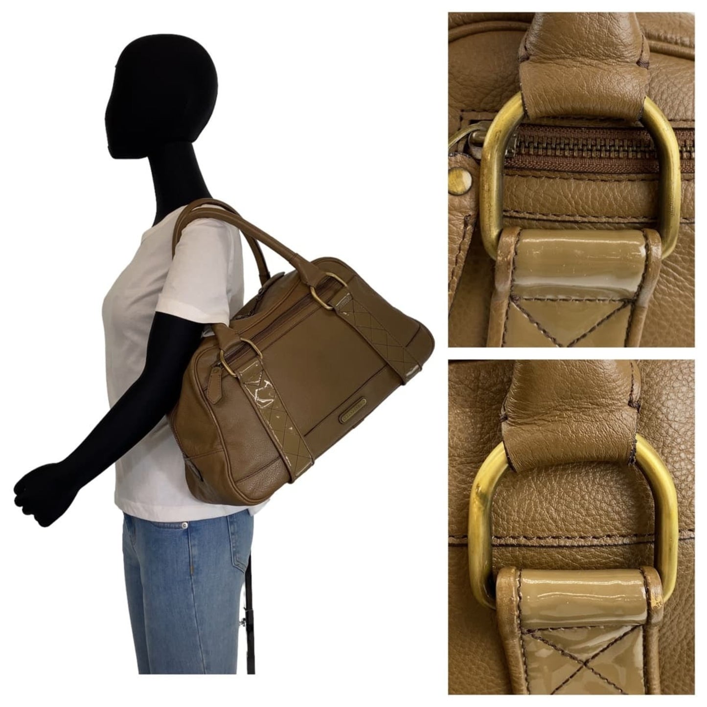Burberry Brown Leather Shoulder