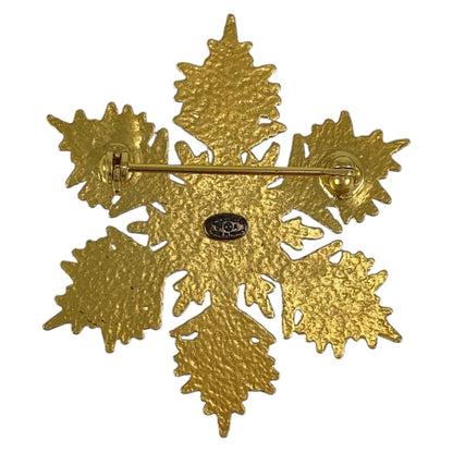 Chanel White Gold Plated Brooch