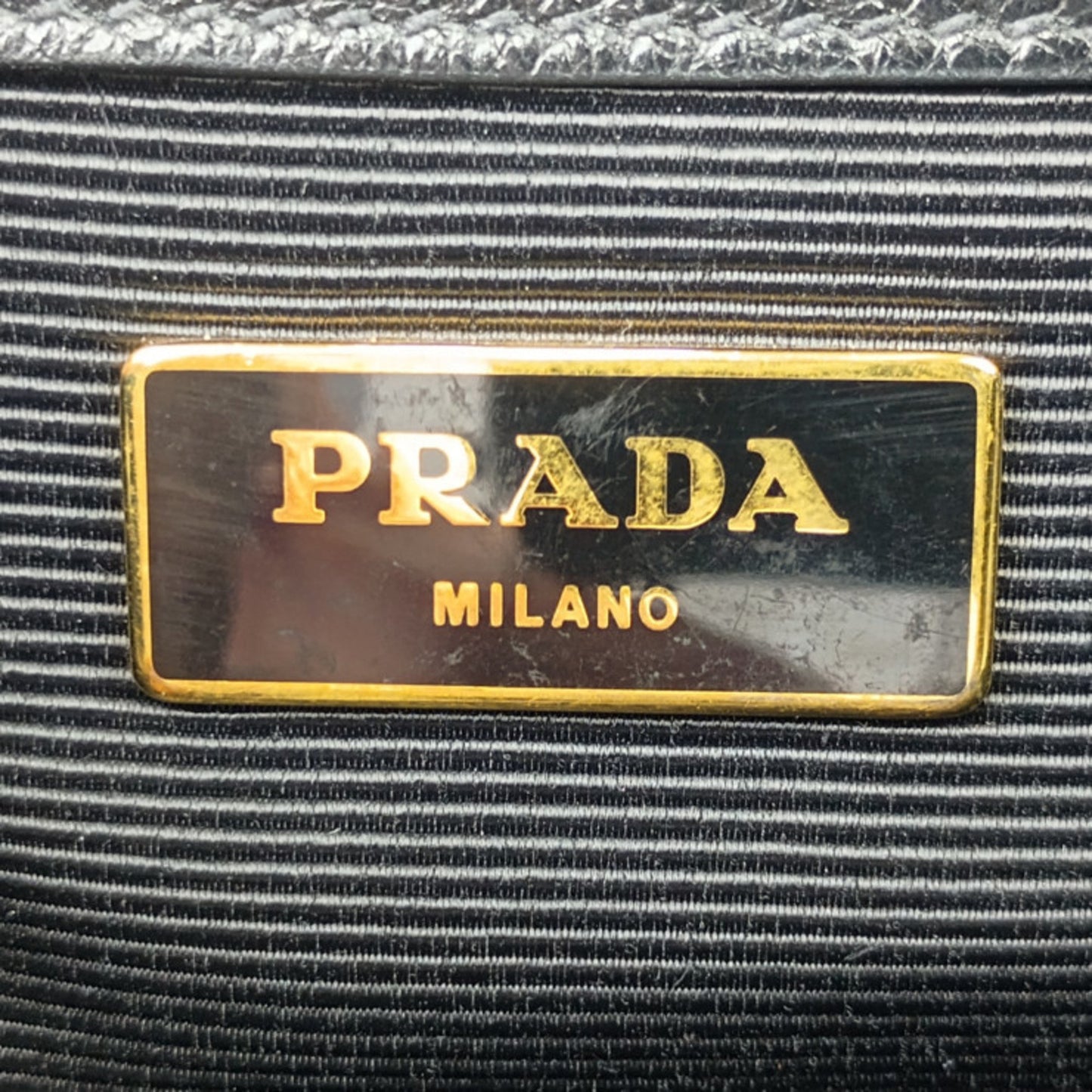 Prada Black Leather Saffiano