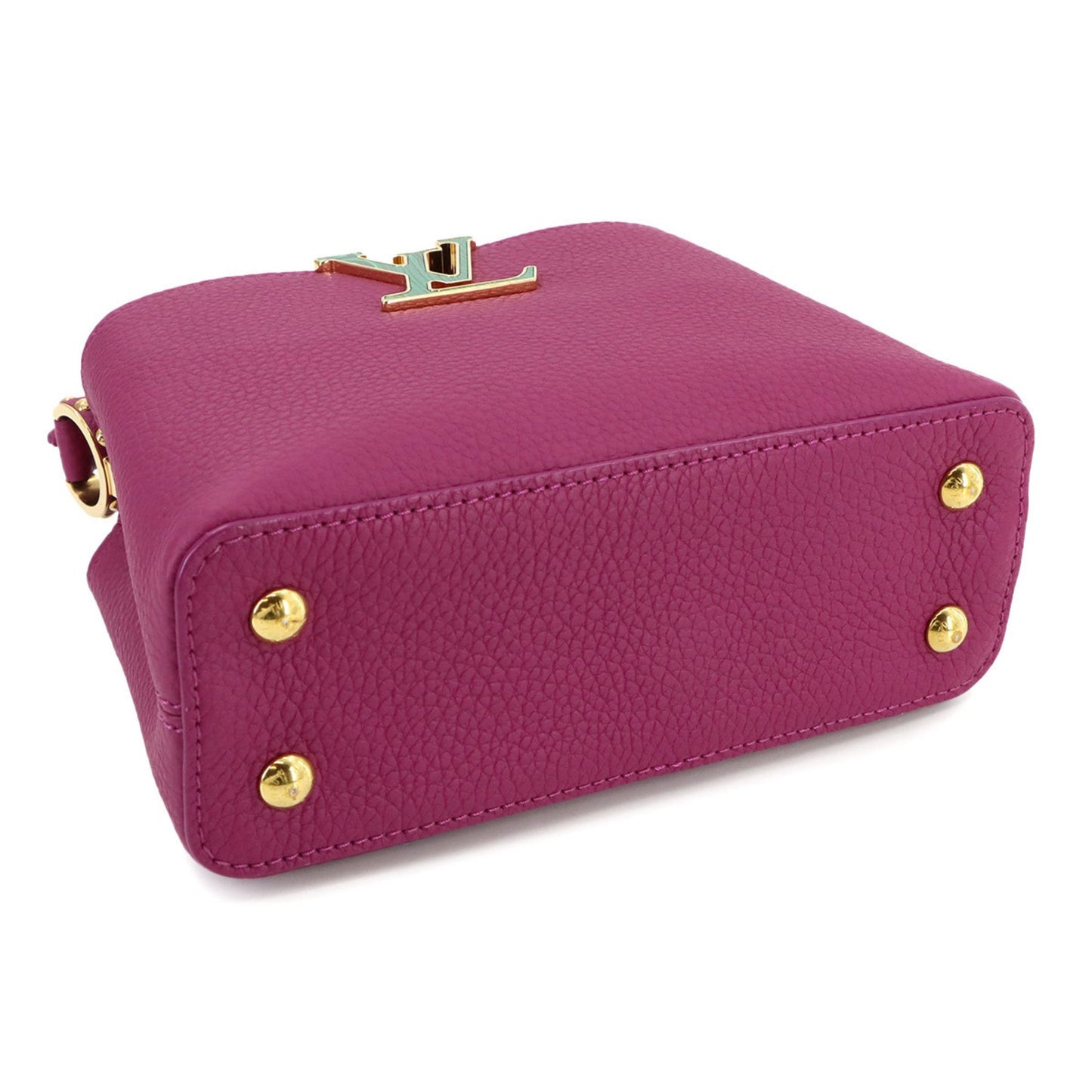 Louis Vuitton Purple Leather Capucines