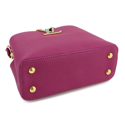 Louis Vuitton Purple Leather Capucines