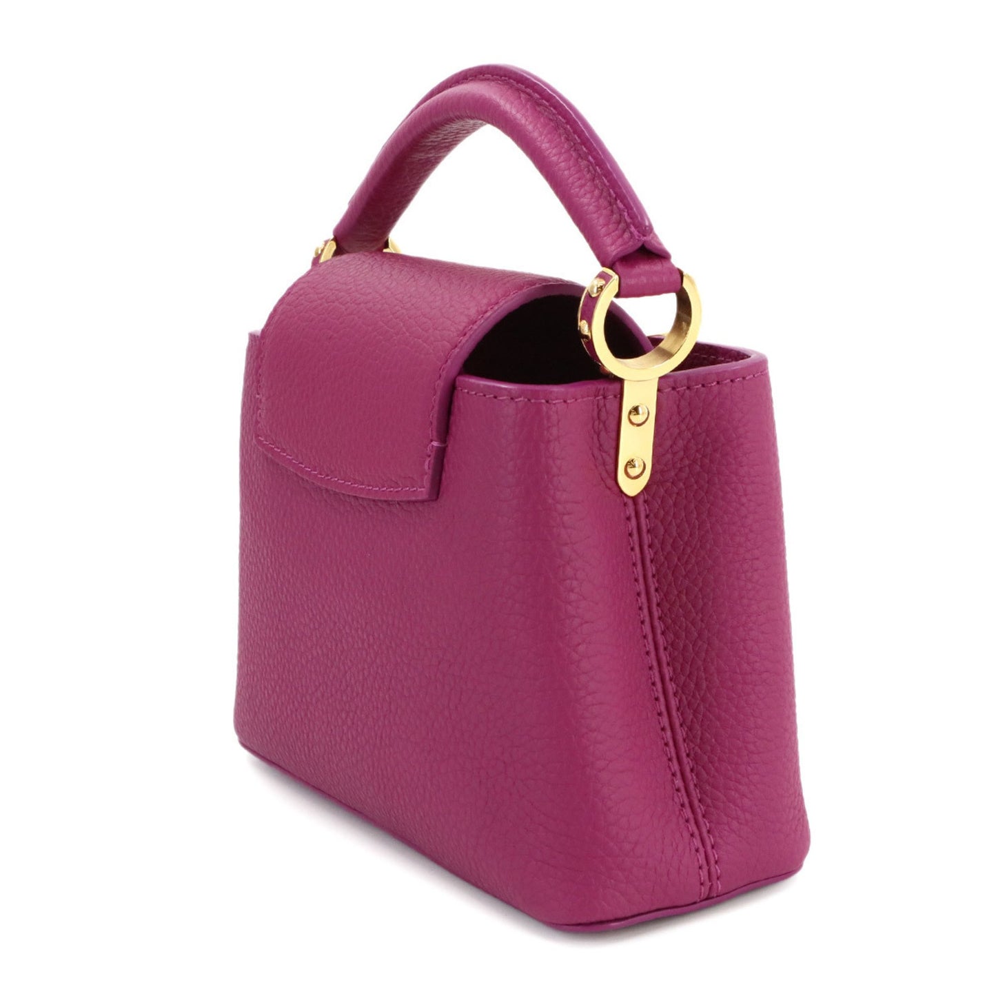 Louis Vuitton Purple Leather Capucines