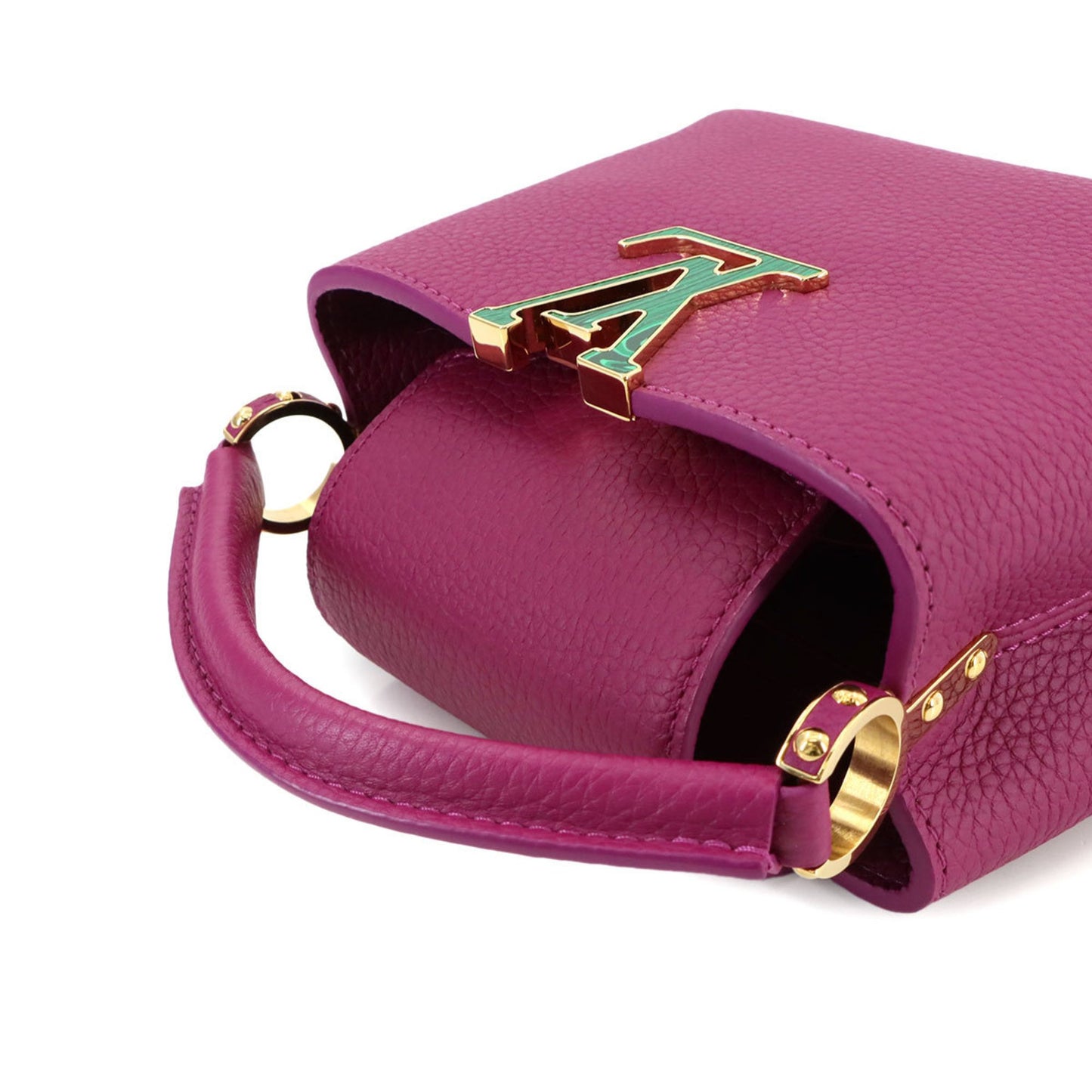 Louis Vuitton Purple Leather Capucines