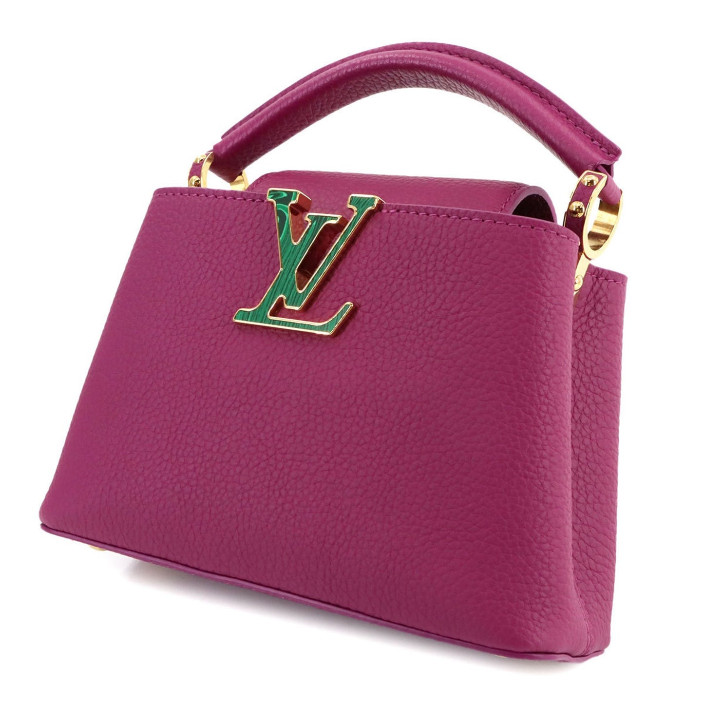 Louis Vuitton Purple Leather Capucines