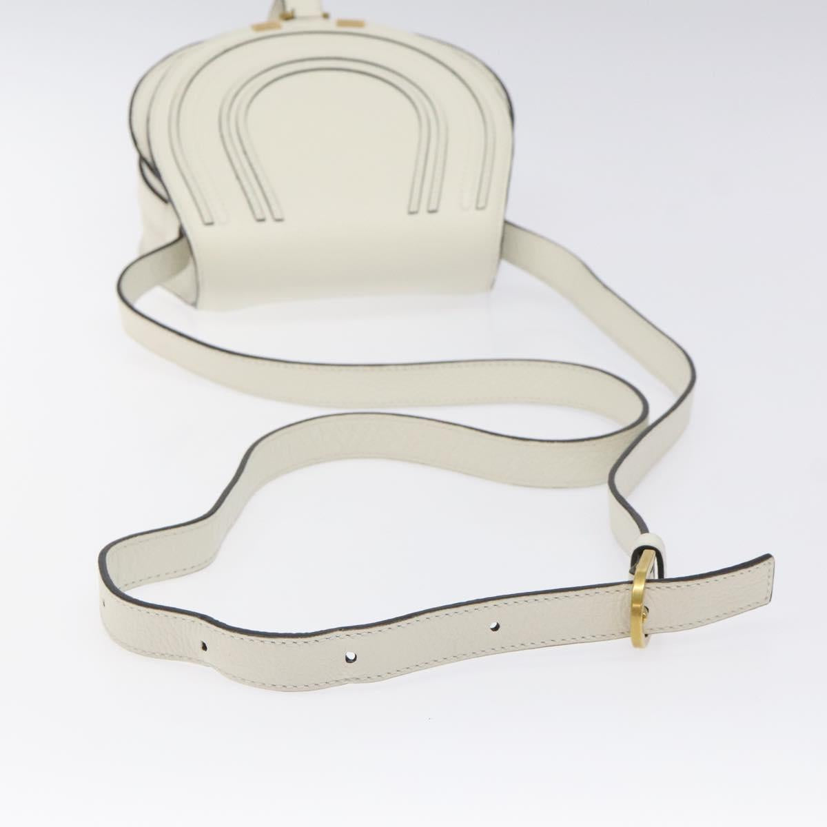 Chloé White Leather Marcie